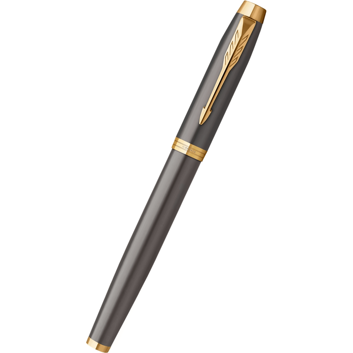 Parker IM Fountain Pen - Grey - Gold Trim - Pen Boutique Ltd