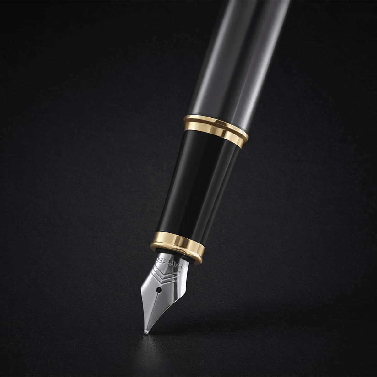 Parker IM Fountain Pen - Grey - Gold Trim - Pen Boutique Ltd