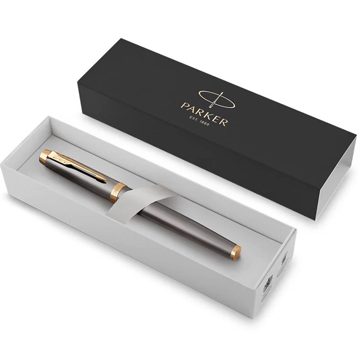 Parker IM Fountain Pen - Grey - Gold Trim - Pen Boutique Ltd