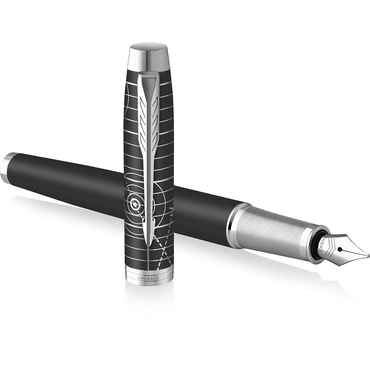 Parker IM Premium Fountain Pen - Legacy of Flight - Chrome Trim - Pen Boutique Ltd