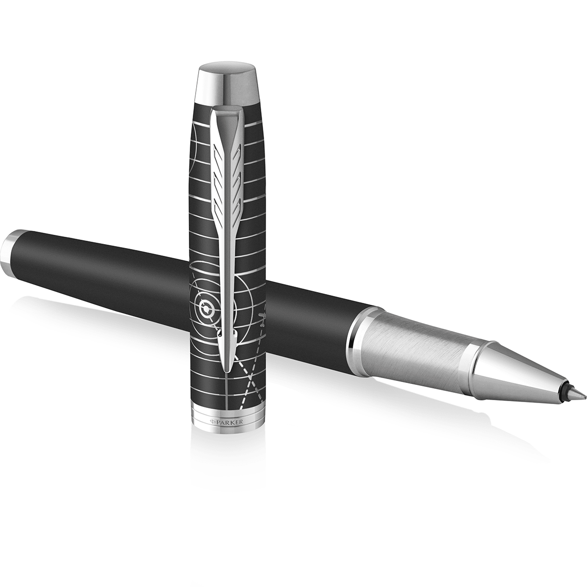 Parker IM Premium Rollerball Pen - Legacy of Flight - Chrome Trim - Pen Boutique Ltd