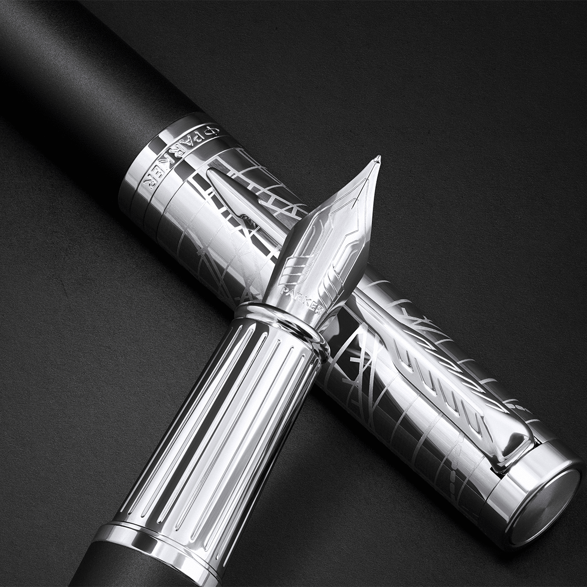 Parker Ingenuity Fountain Pen – Legacy of Flight - Chrome Trim - Pen Boutique Ltd
