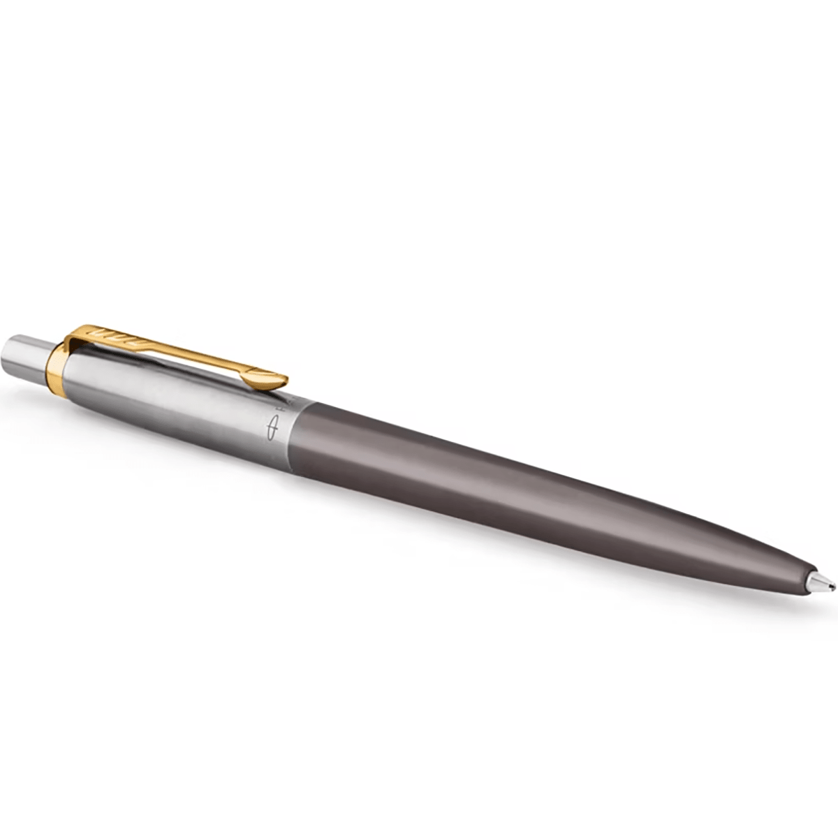 Parker Jotter Ballpoint Pen - Grey - Gold Trim - Pen Boutique Ltd