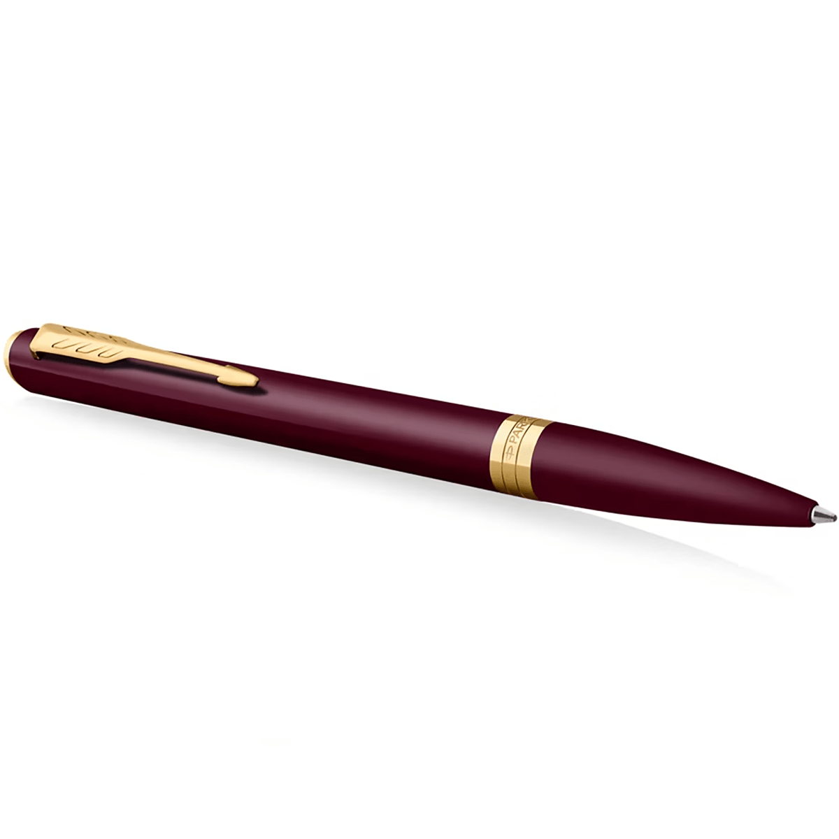 Parker Meridian Ballpoint Pen - Red - Gold Trim - Pen Boutique Ltd