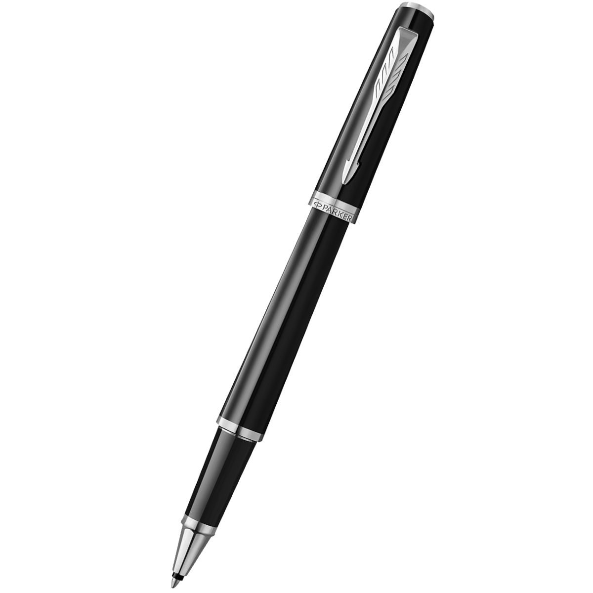 Parker Meridian Rollerball Pen - Black - Chrome Trim - Pen Boutique Ltd
