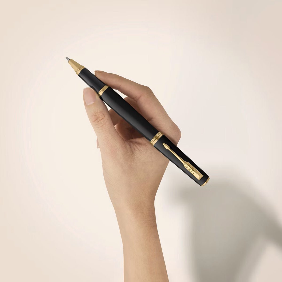 Parker Meridian Rollerball Pen - Black - Gold Trim - Pen Boutique Ltd