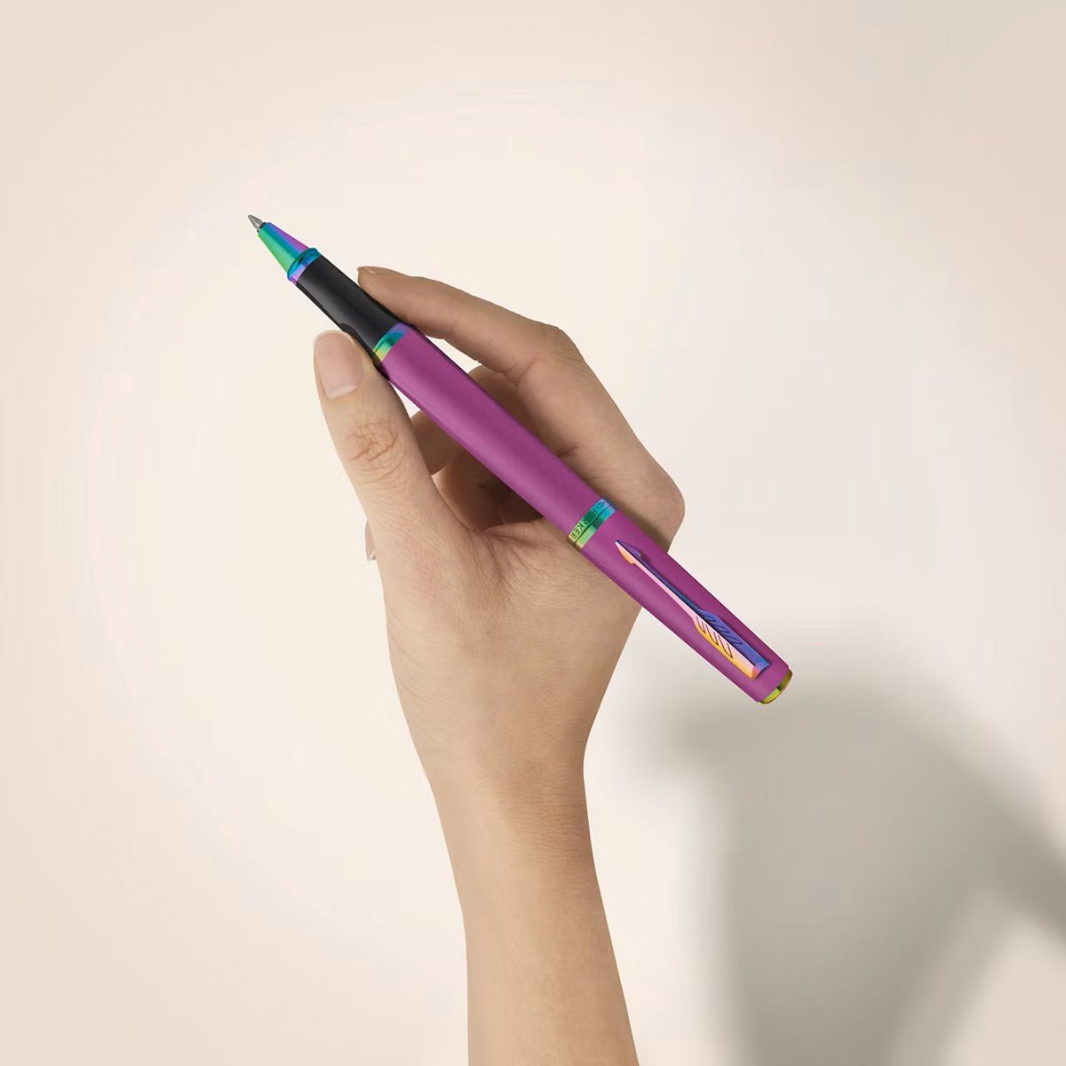 Parker Meridian Rollerball Pen - Grape - Rainbow Trim - Pen Boutique Ltd