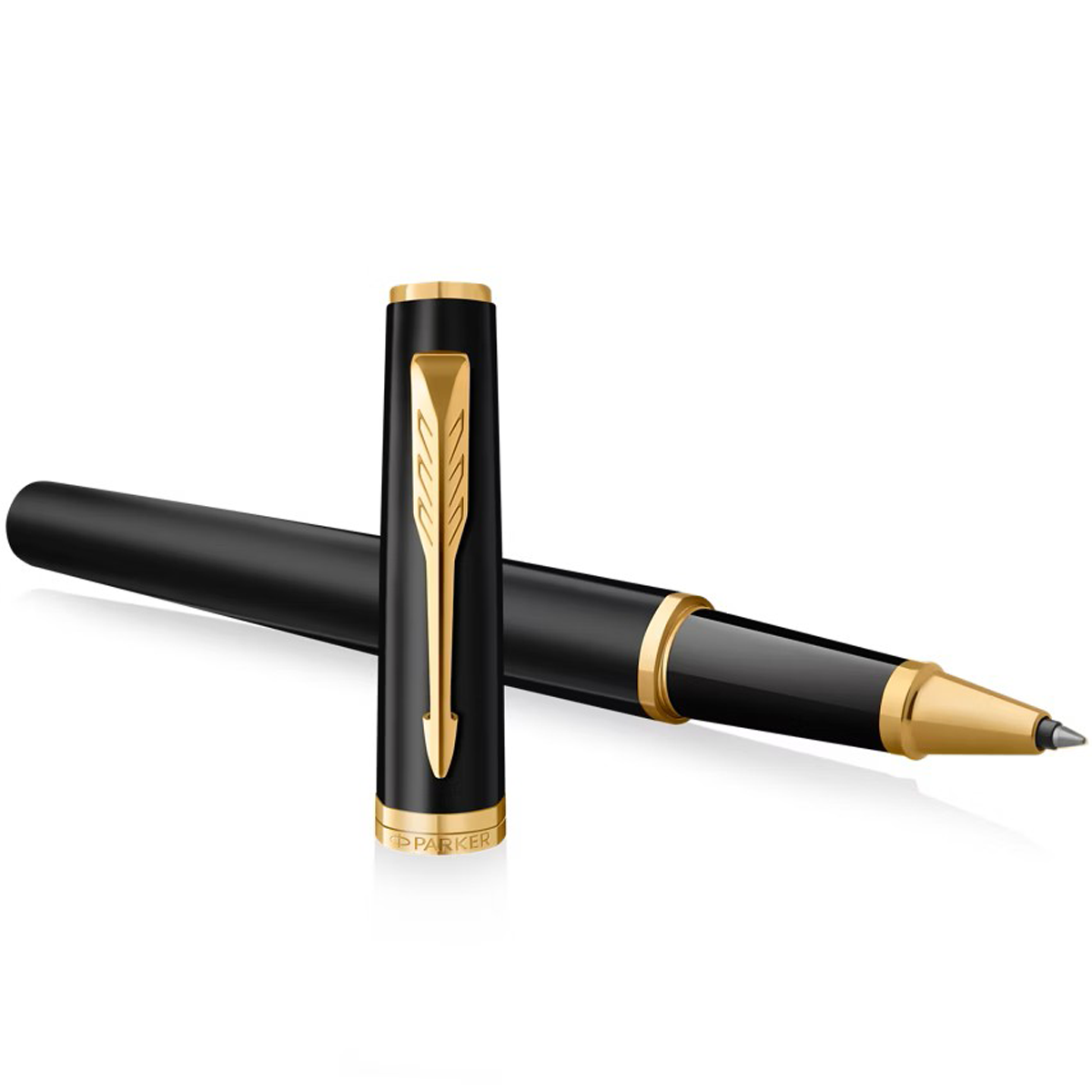 Parker Meridian Rollerbal Pen - Matte Black - Gold Trim-Pen Boutique Ltd