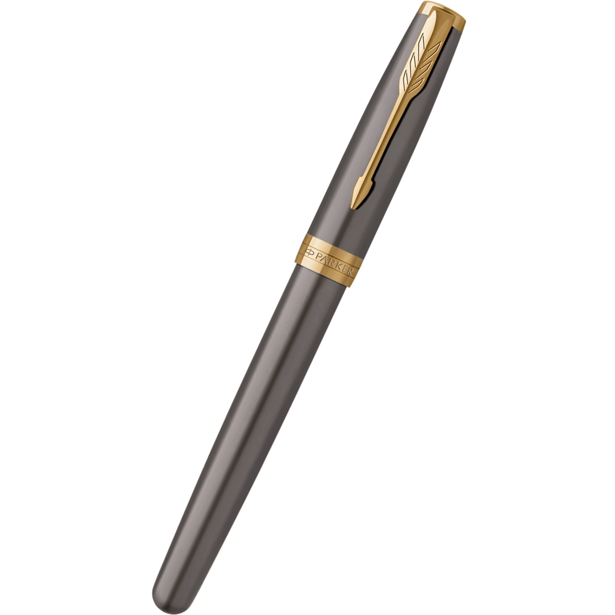Parker Sonnet Fountain Pen - Grey - Gold Trim - Pen Boutique Ltd