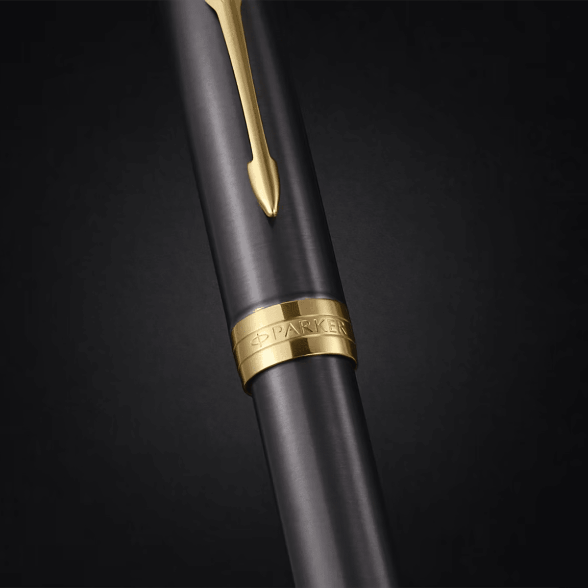 Parker Sonnet Fountain Pen - Grey - Gold Trim - Pen Boutique Ltd