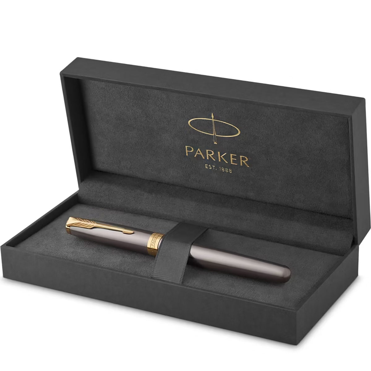 Parker Sonnet Fountain Pen - Grey - Gold Trim-Pen Boutique Ltd