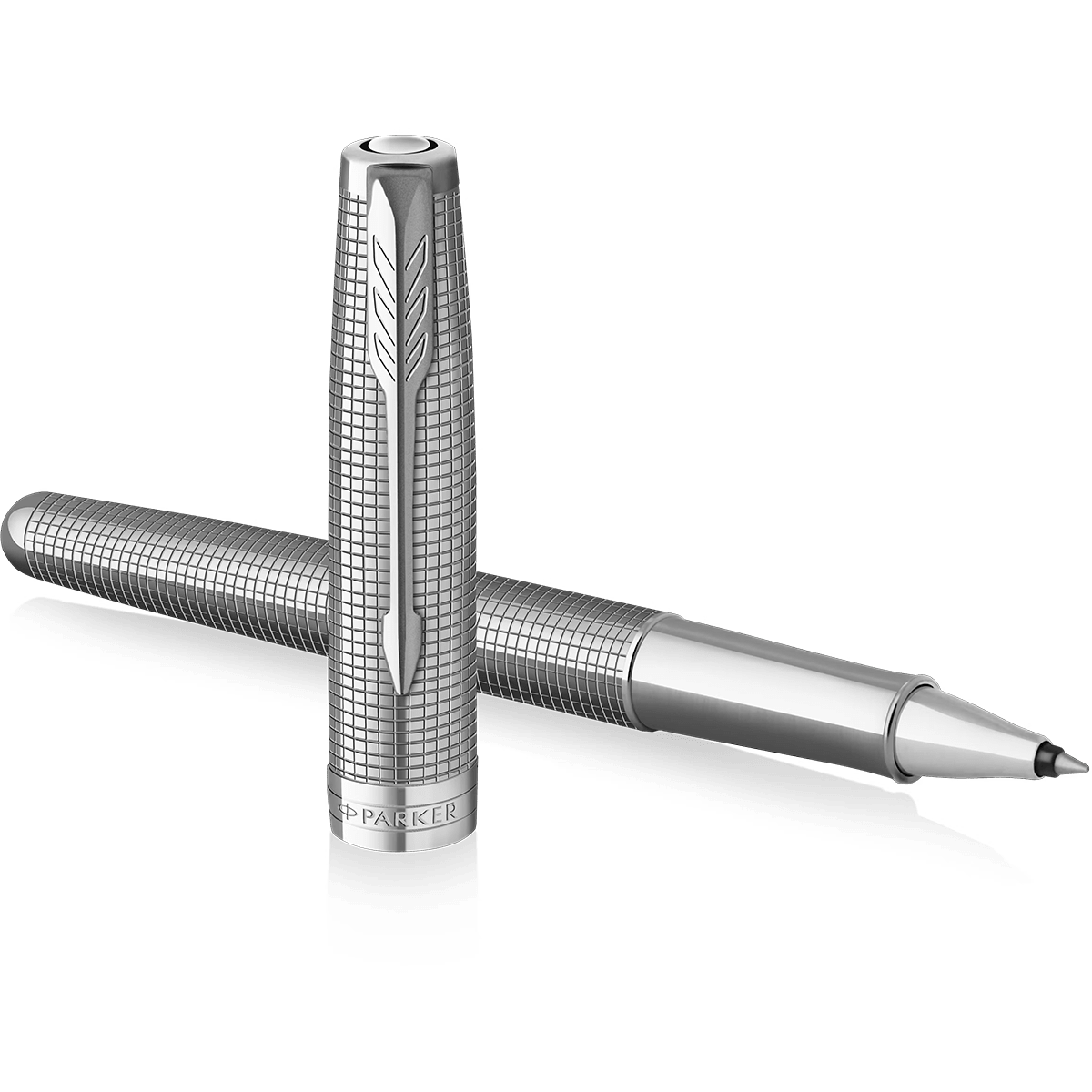 Parker Sonnet Rollerball Pen - Ciselé Palladium - Chrome Trim (Special Edition) - Pen Boutique Ltd