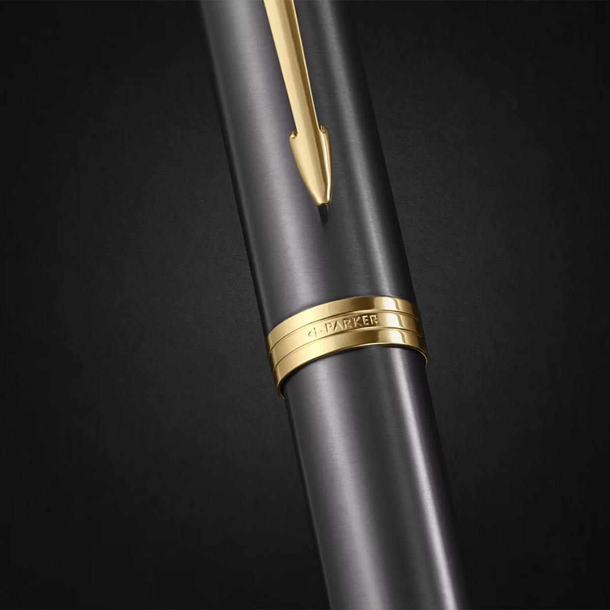 Parker IM Fountain Pen - Grey - Gold Trim