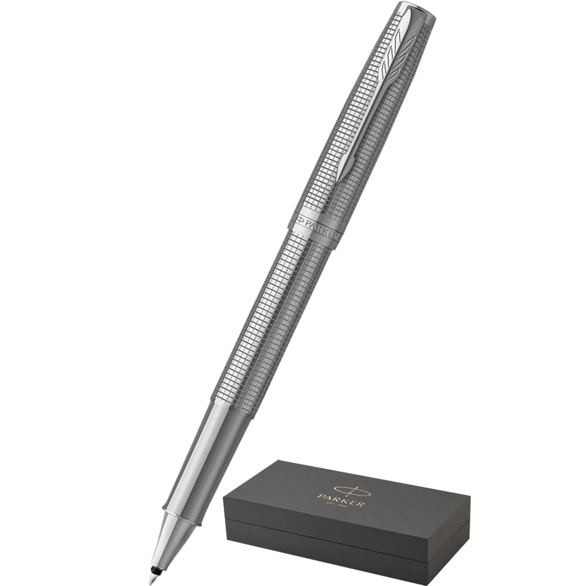 Parker Sonnet Rollerball Pen - Ciselé Palladium - Chrome Trim (Special Edition) - Pen Boutique Ltd