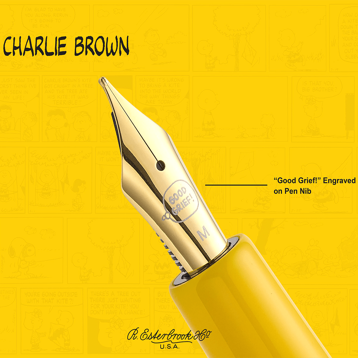 Esterbrook x Peanuts Estie Fountain Pen - FRIENDS Charlie Brown (75th Anniversary) - Pen Boutique Ltd