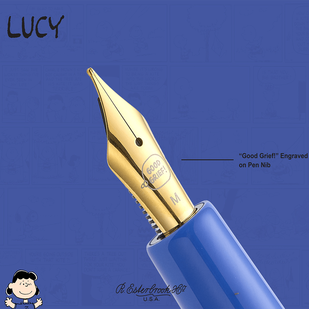 Esterbrook x Peanuts Estie Fountain Pen - FRIENDS Lucy (75th Anniversary) - Pen Boutique Ltd