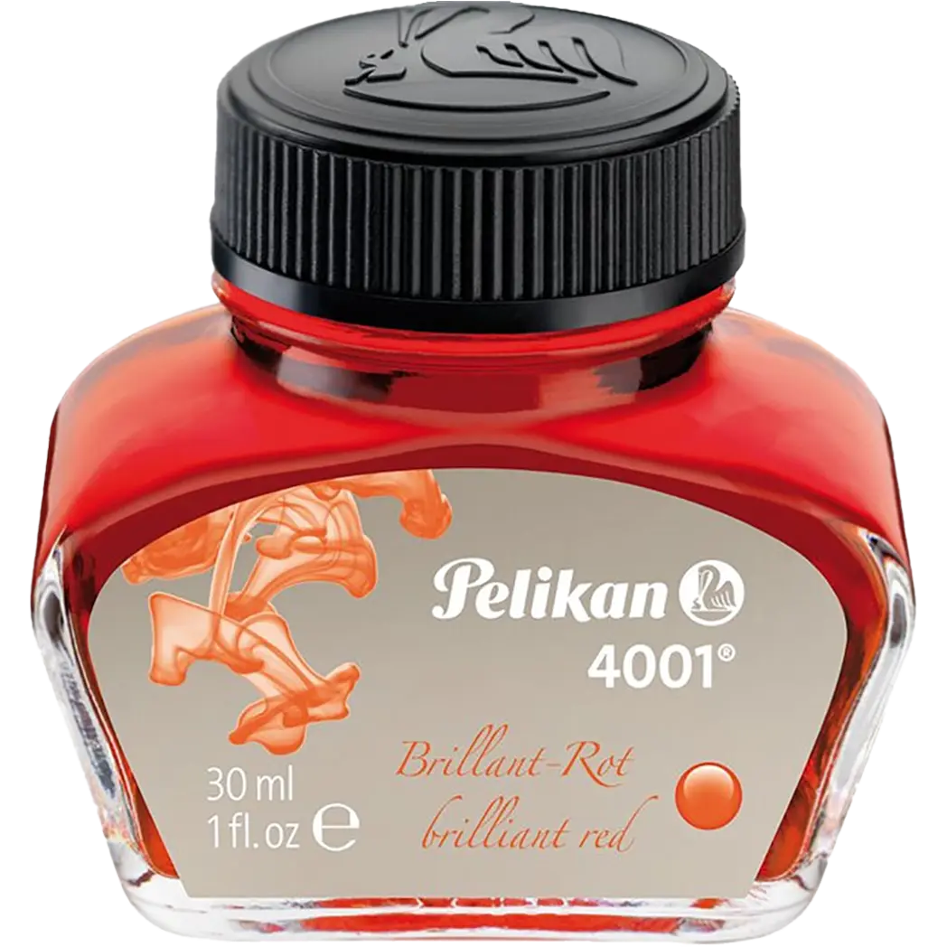 Pelikan 4001 Ink Bottle - Red - 30ml-Pen Boutique Ltd