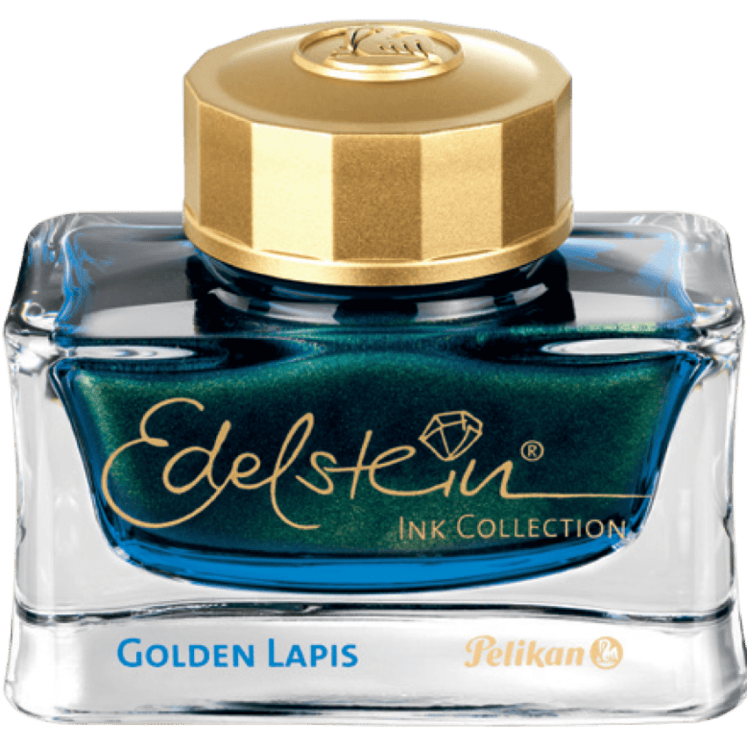 Pelikan Edelstein Ink Bottle - Golden Lapis - Ink Of The Year 2024 - Pen Boutique Ltd