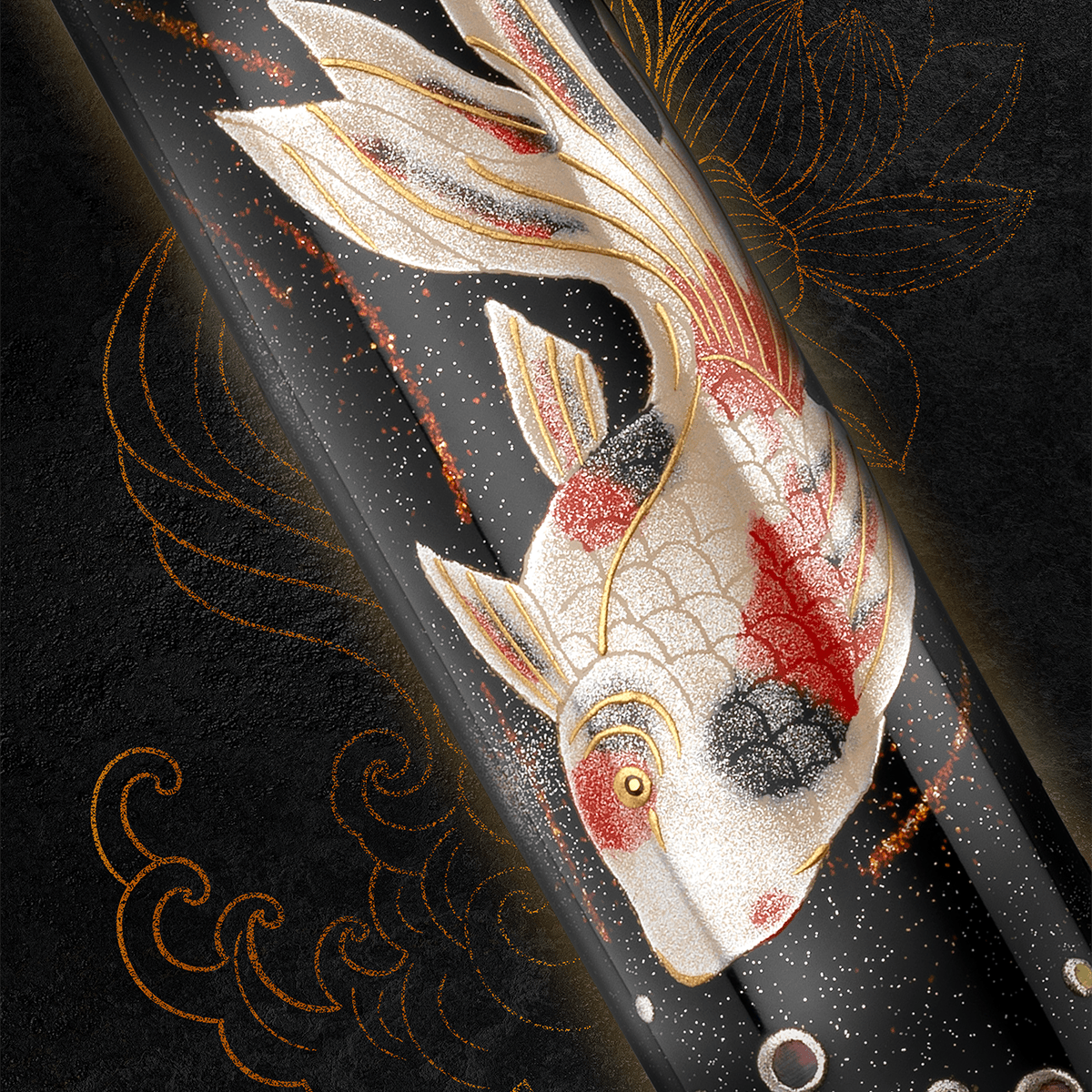 Pelikan M1000 Fountain Pen - Maki - e Goldfish (Limited Edition) - Pen Boutique Ltd