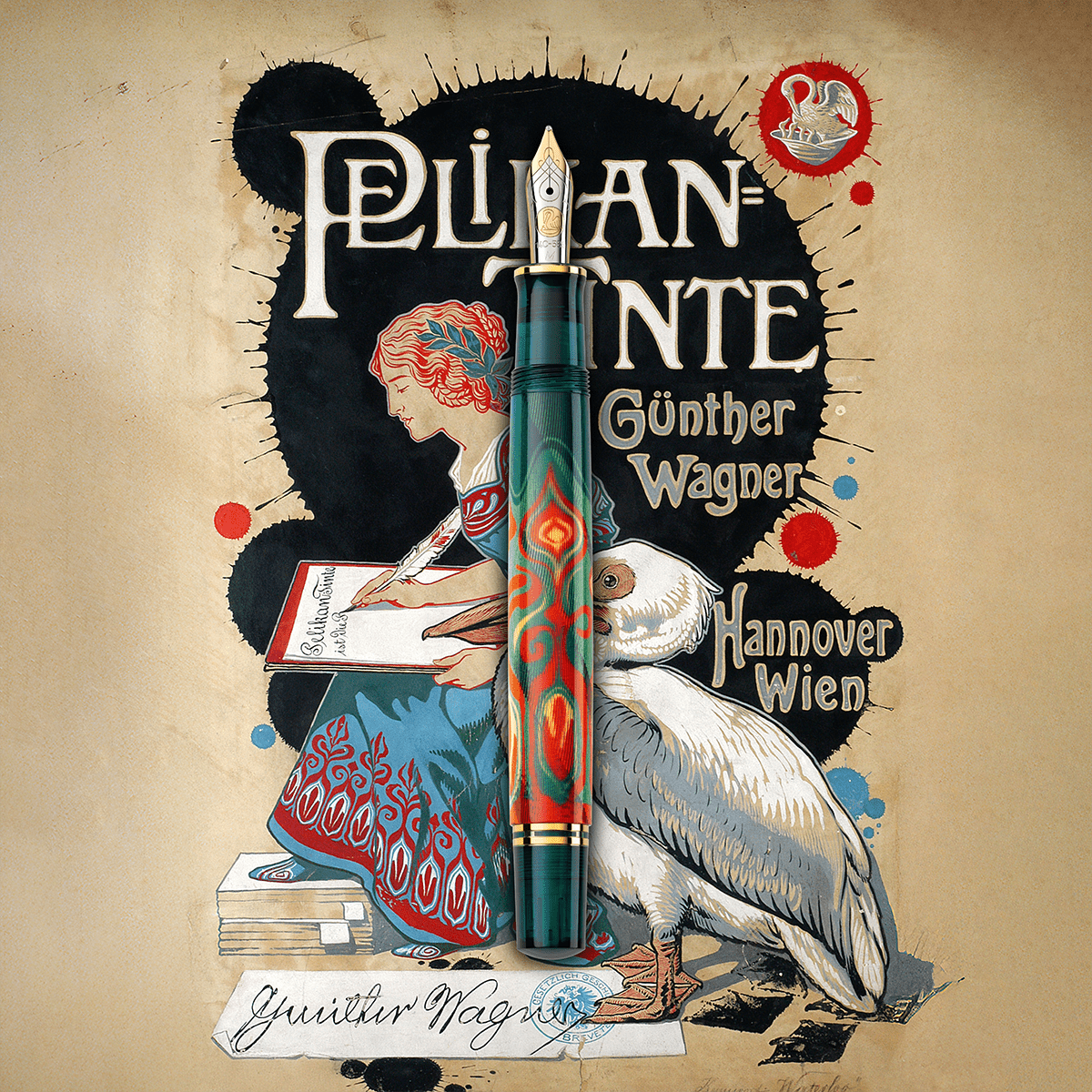Pelikan Souverän® M601 Fountain Pen - Art Collection II Rudi Rother (Special Edition) - Pen Boutique Ltd