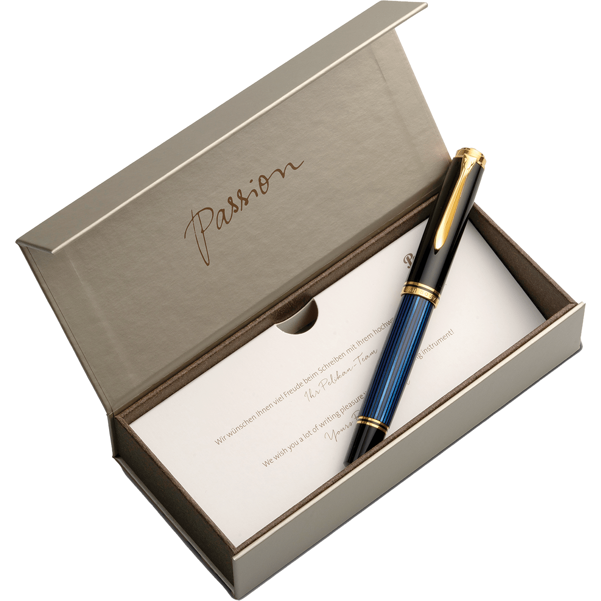 Pelikan Souveran Fountain Pen - M1000 Black & Blue - Pen Boutique Ltd