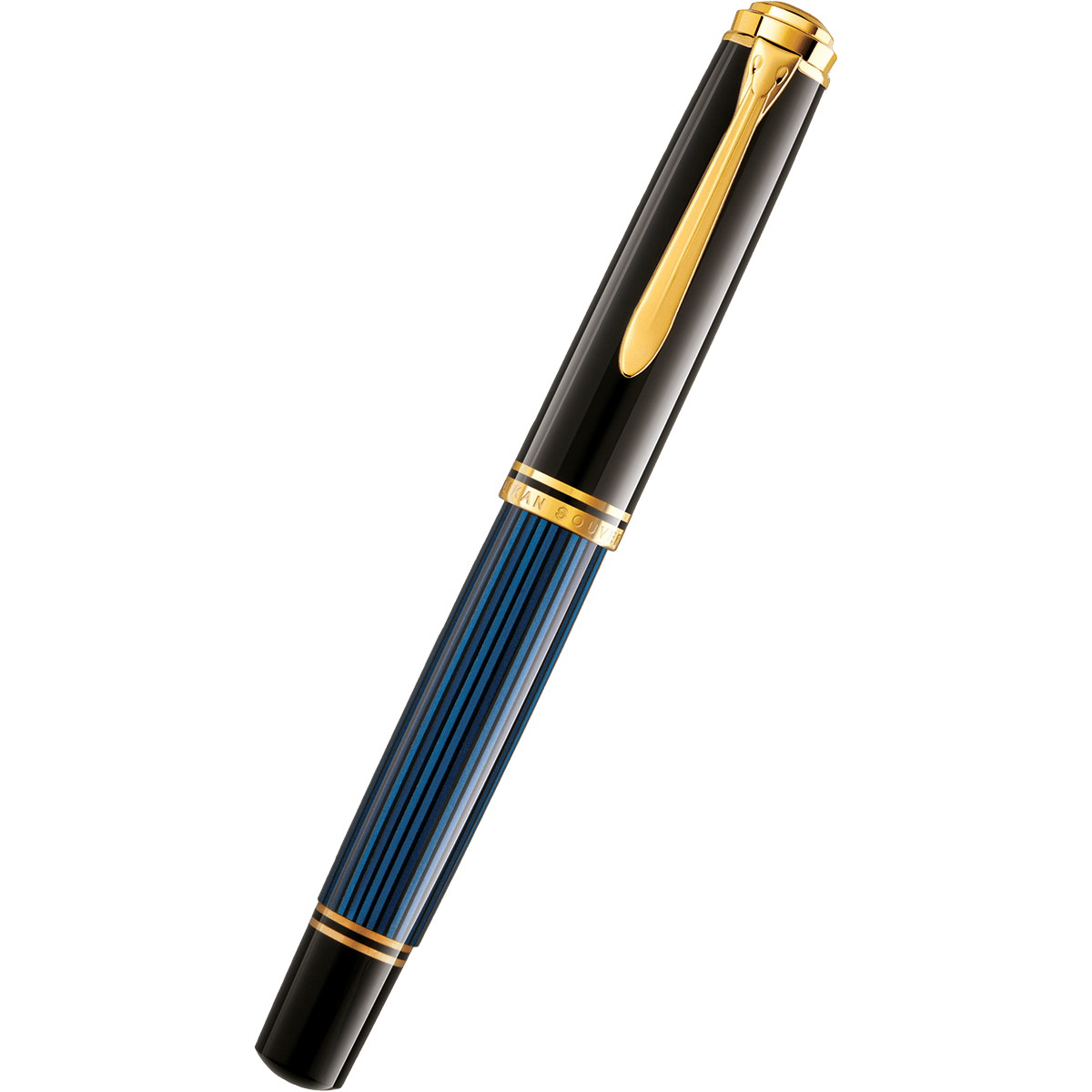 Pelikan Souveran Fountain Pen - M1000 Black & Blue - Pen Boutique Ltd