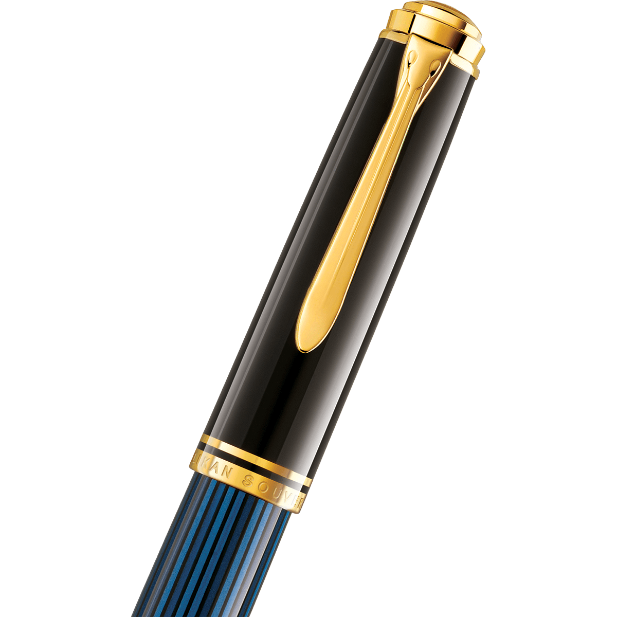 Pelikan Souveran Fountain Pen - M1000 Black & Blue - Pen Boutique Ltd