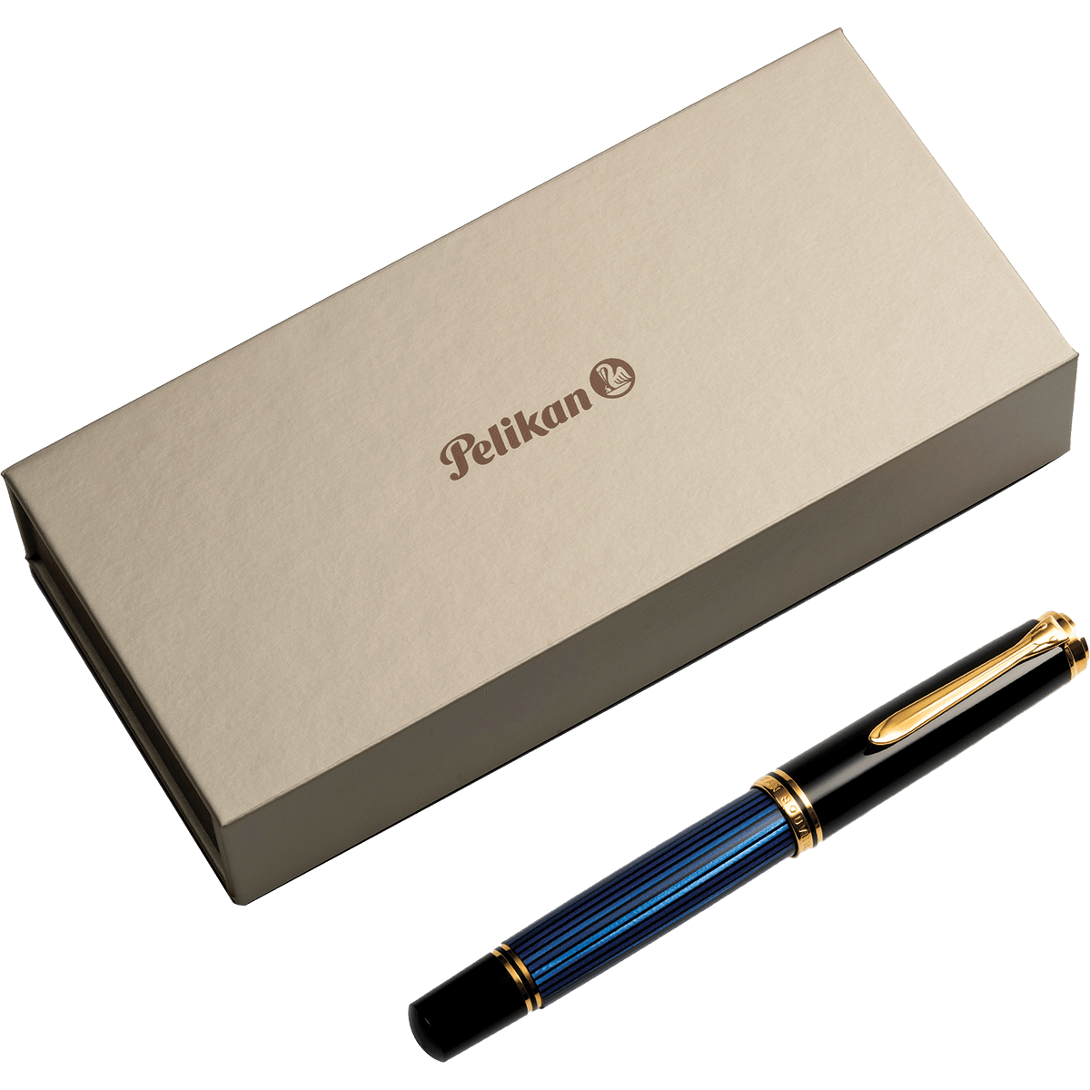 Pelikan Souveran Fountain Pen - M1000 Black & Blue - Pen Boutique Ltd
