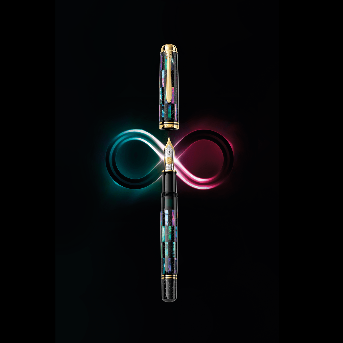 Pelikan Souveran M1000 Fountain Pen - Limited Edition - Raden Black Infinity - Pen Boutique Ltd