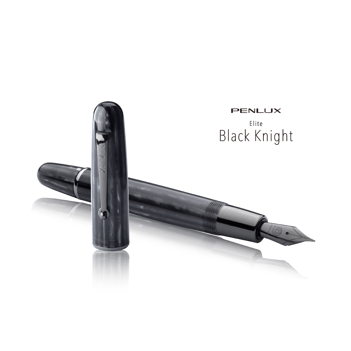 Penlux Elite Fountain Pen - Black Knight-Pen Boutique Ltd