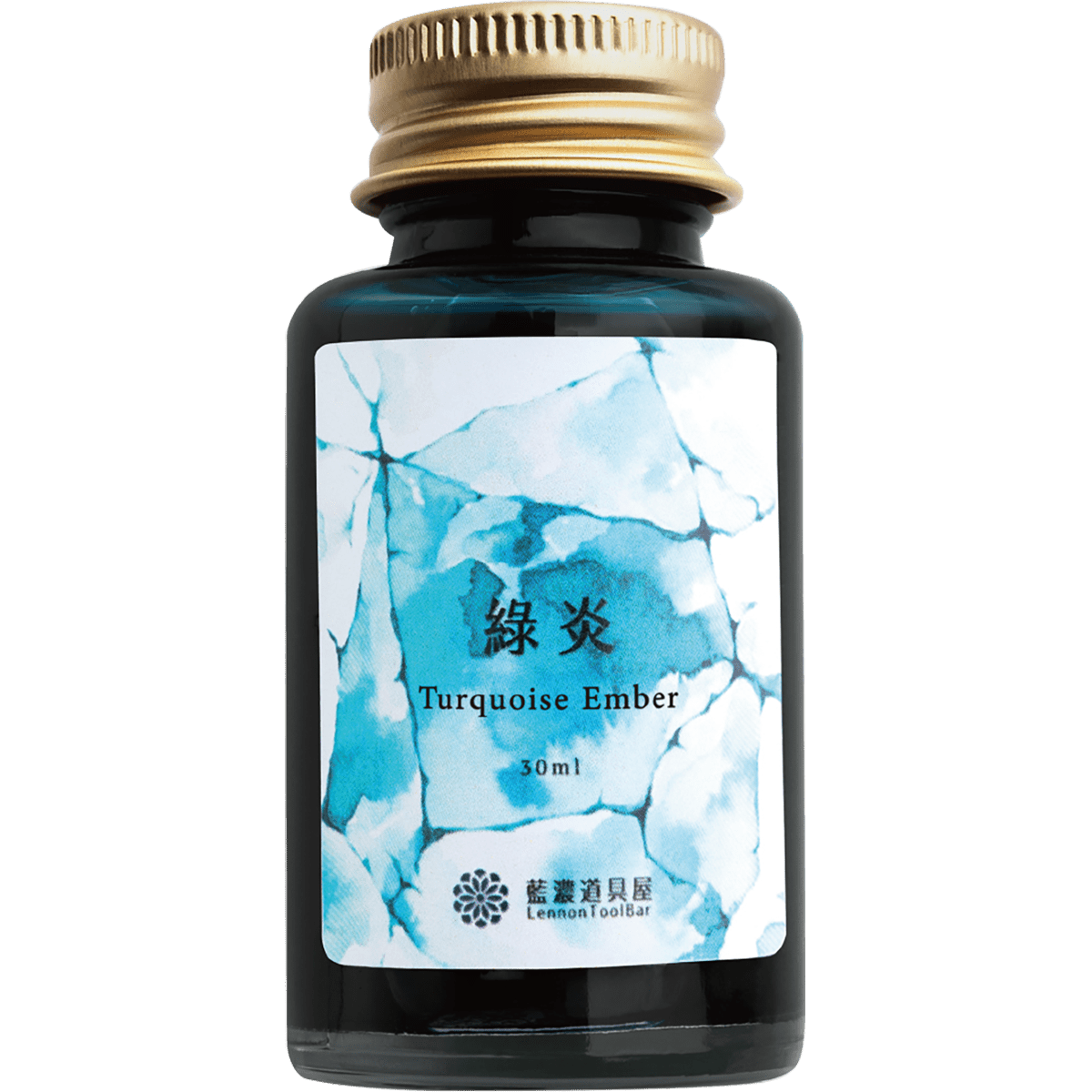 Penlux x LennonToolBar Ink Bottle - Turquoise Ember - 30ml - Pen Boutique Ltd