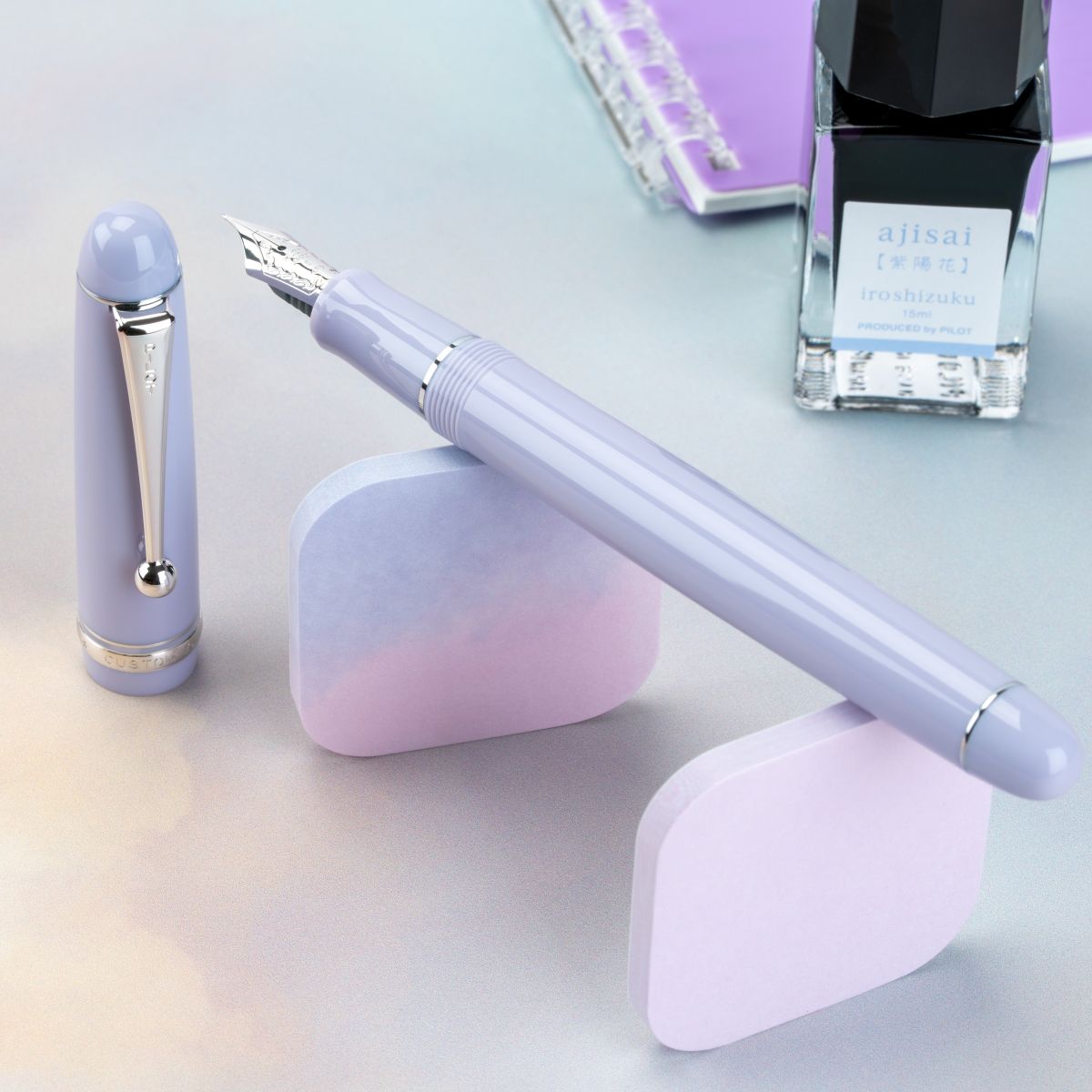 Pilot Custom 74 Fountain Pen - Lavender Fog (US Exclusive) - Pen Boutique Ltd