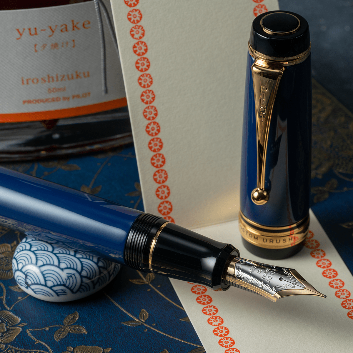 Pilot Custom Urushi Fountain Pen - Prussian Blue - Pen Boutique Ltd