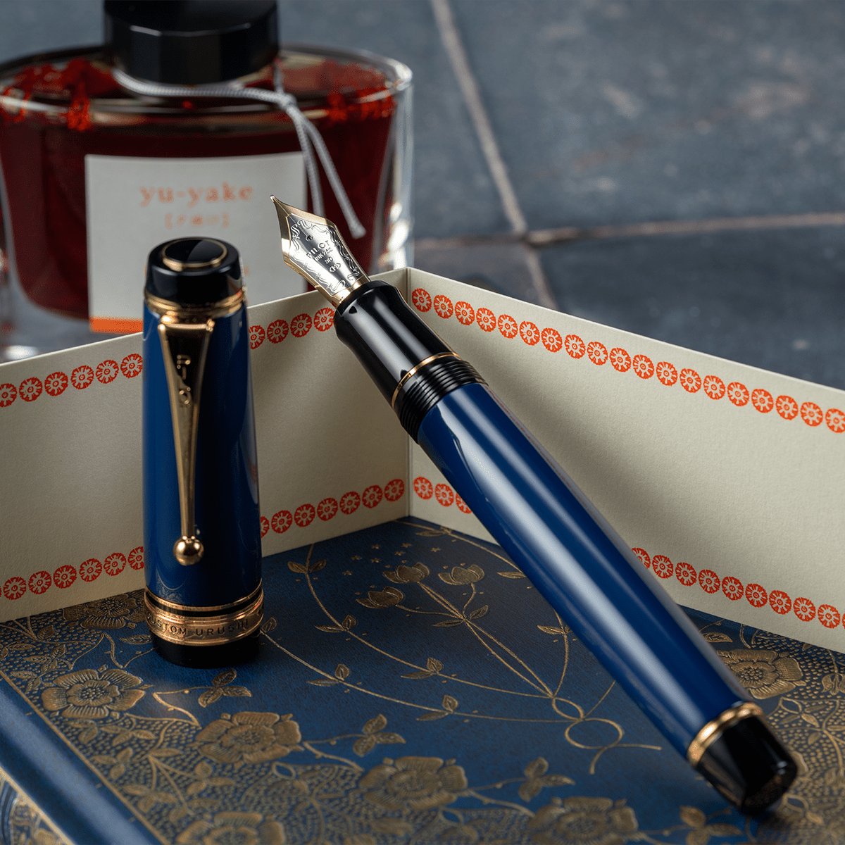 Pilot Custom Urushi Fountain Pen - Prussian Blue - Pen Boutique Ltd