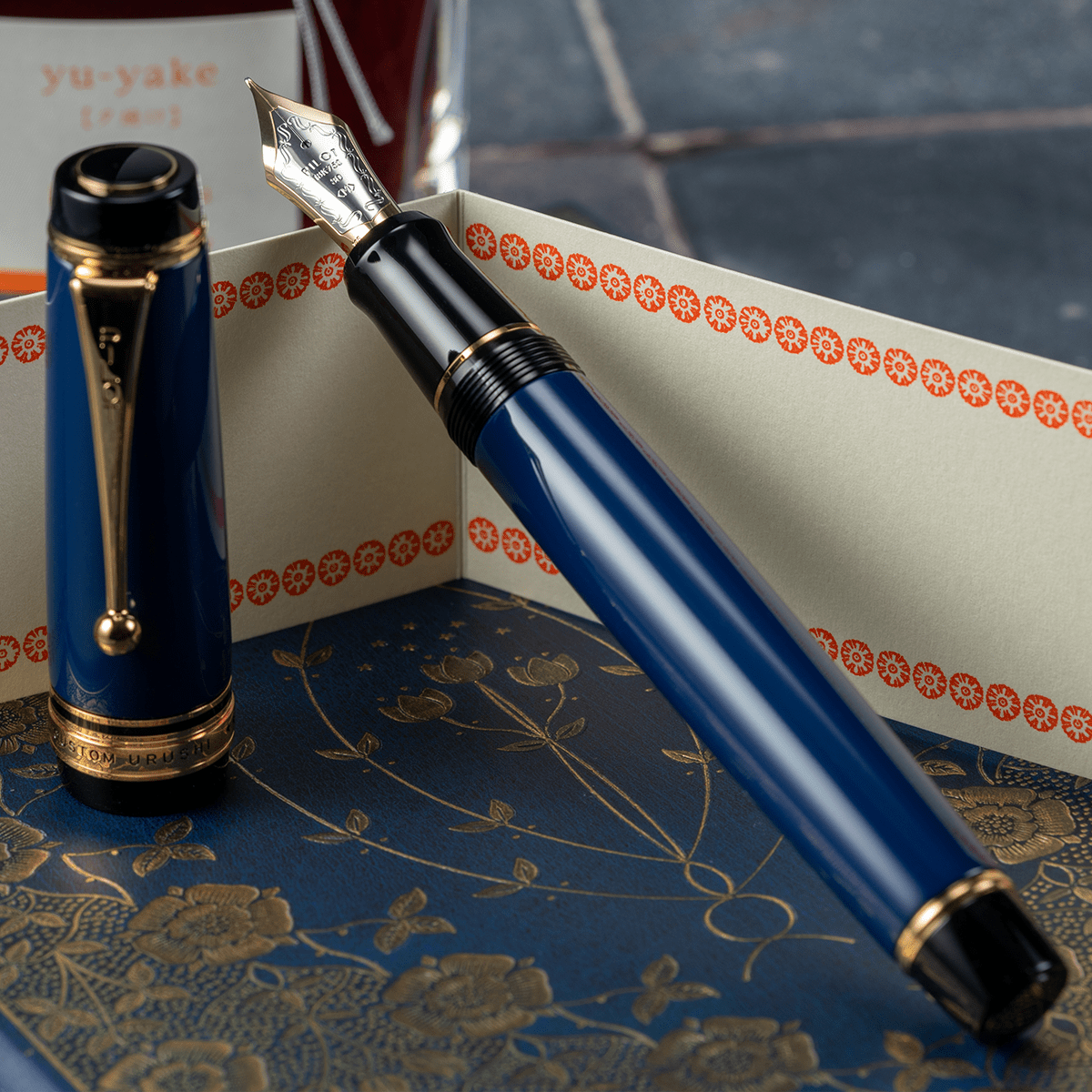 Pilot Custom Urushi Fountain Pen - Prussian Blue - Pen Boutique Ltd