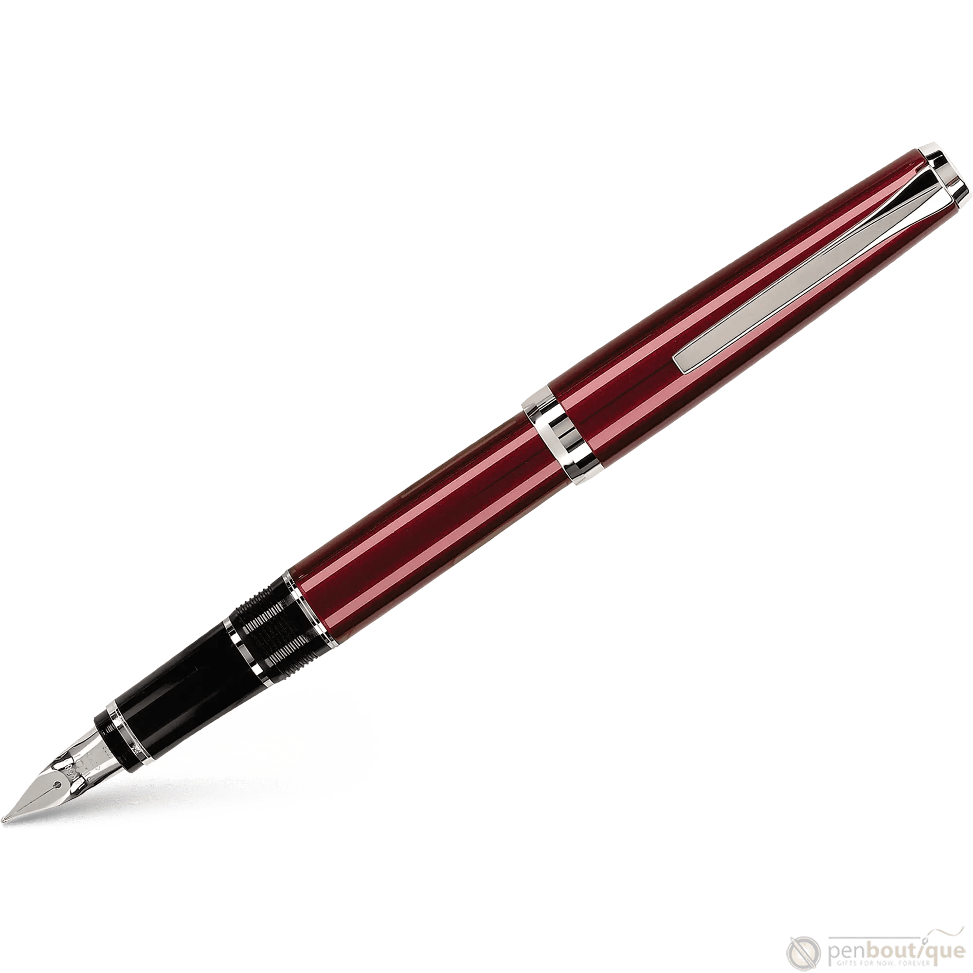 Pilot Falcon 2 Fountain Pen - Metal Burgundy - Pen Boutique Ltd