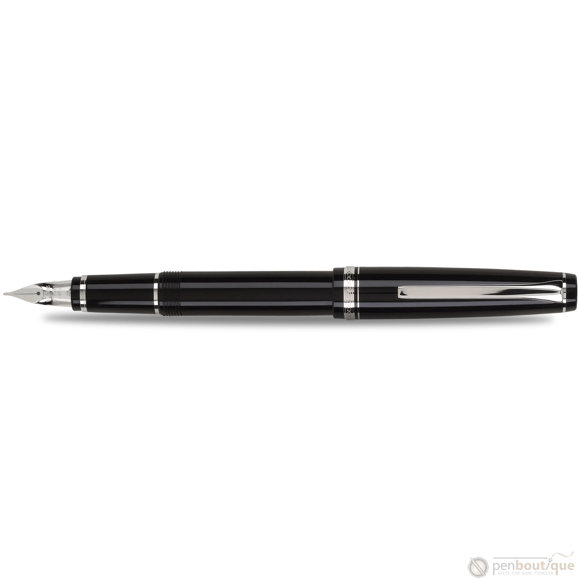 Pilot Falcon Fountain Pen - Black - Rhodium Trim - Pen Boutique Ltd