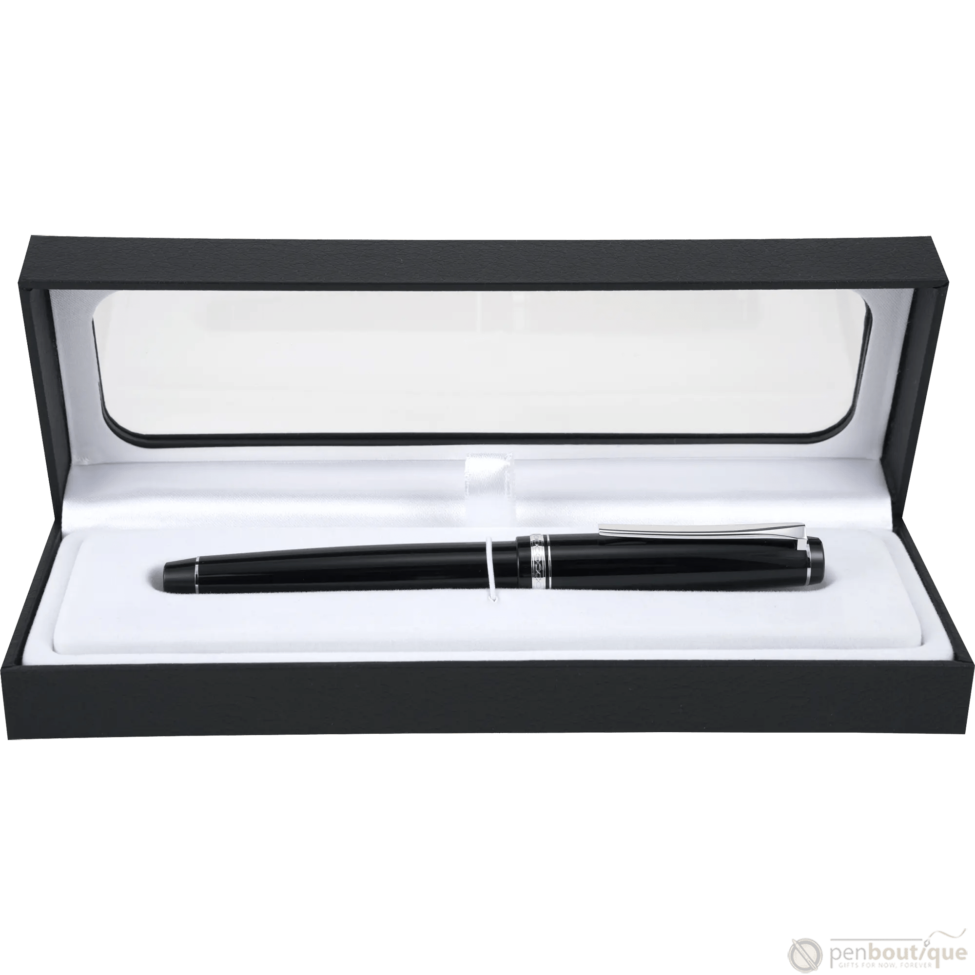 Pilot Falcon Fountain Pen - Black - Rhodium Trim - Pen Boutique Ltd