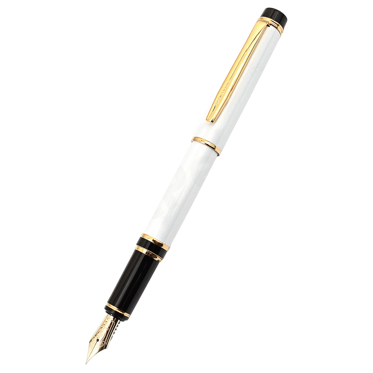 Pilot Grance Fountain Pen - White - 14K - Pen Boutique Ltd
