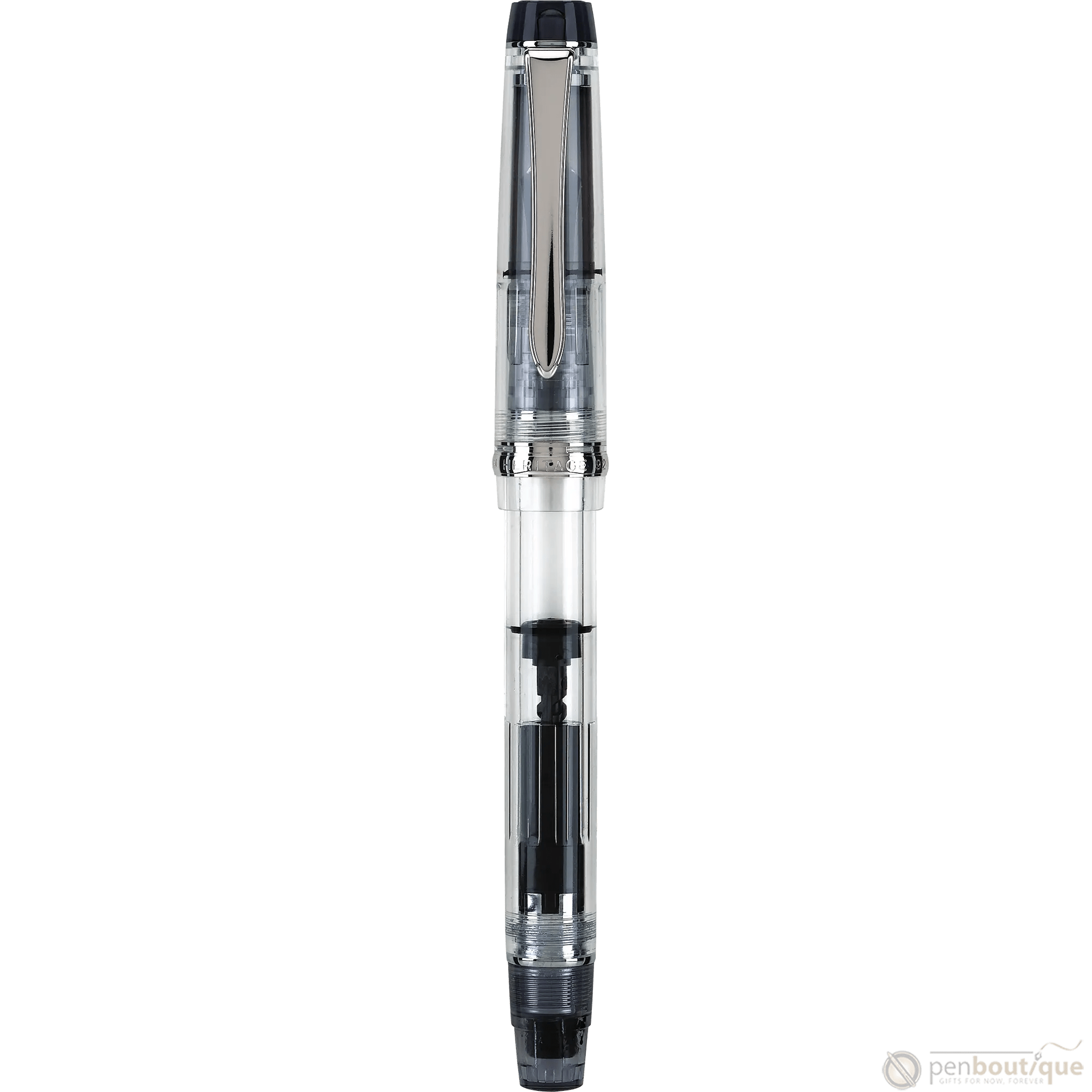 Pilot Heritage 92 Fountain Pen - Clear - Pen Boutique Ltd
