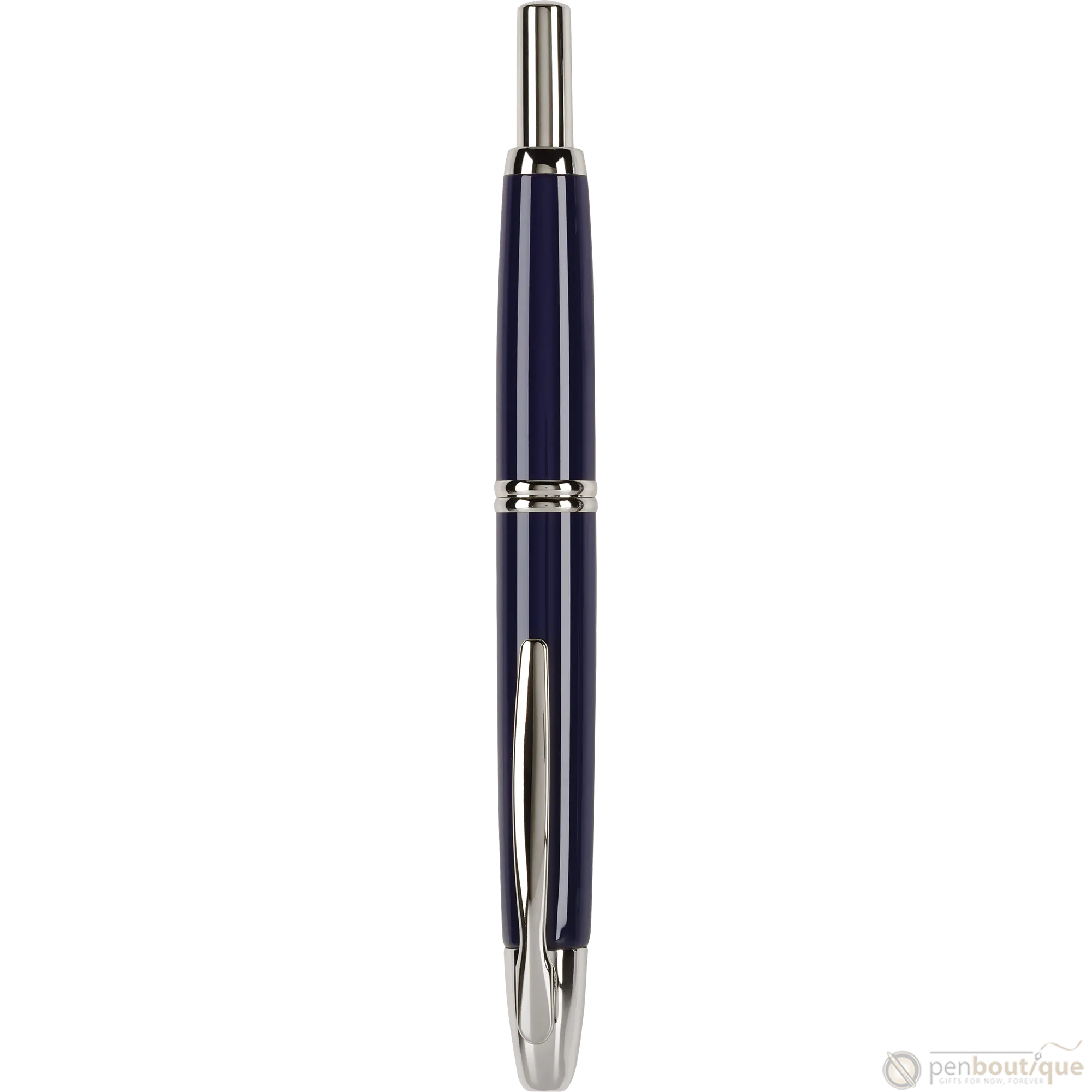 Pilot Vanishing Point Fountain Pen - Blue - Rhodium Trim - Pen Boutique Ltd