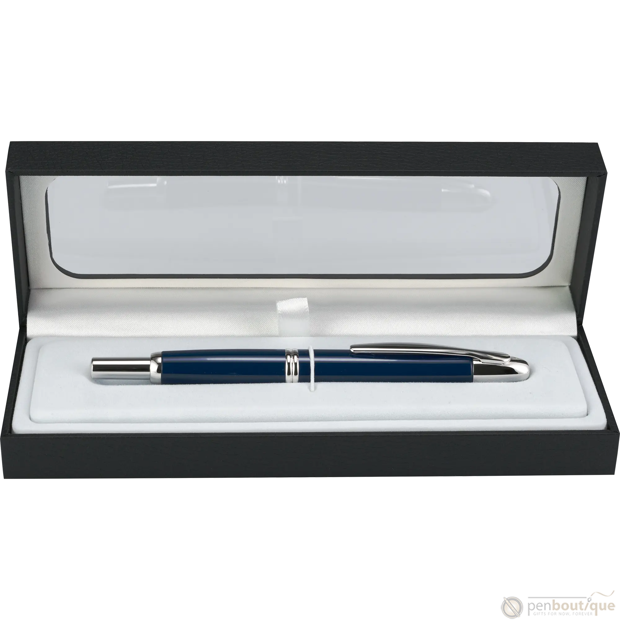Pilot Vanishing Point Fountain Pen - Blue - Rhodium Trim - Pen Boutique Ltd