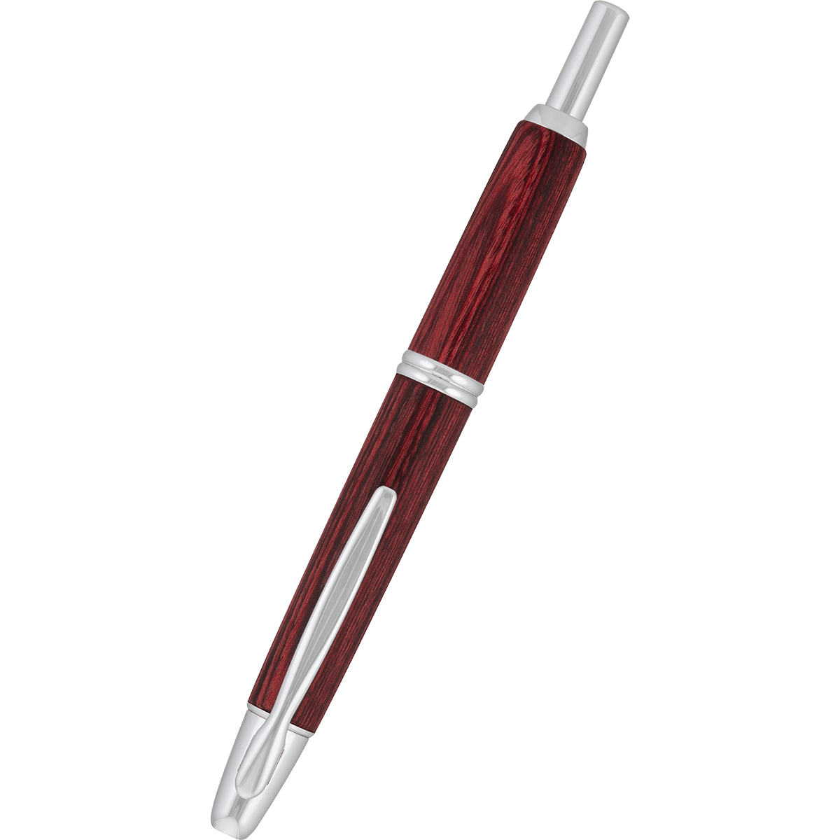 Pilot Vanishing Point Fountain Pen - Birchwood Red - Pen Boutique Ltd