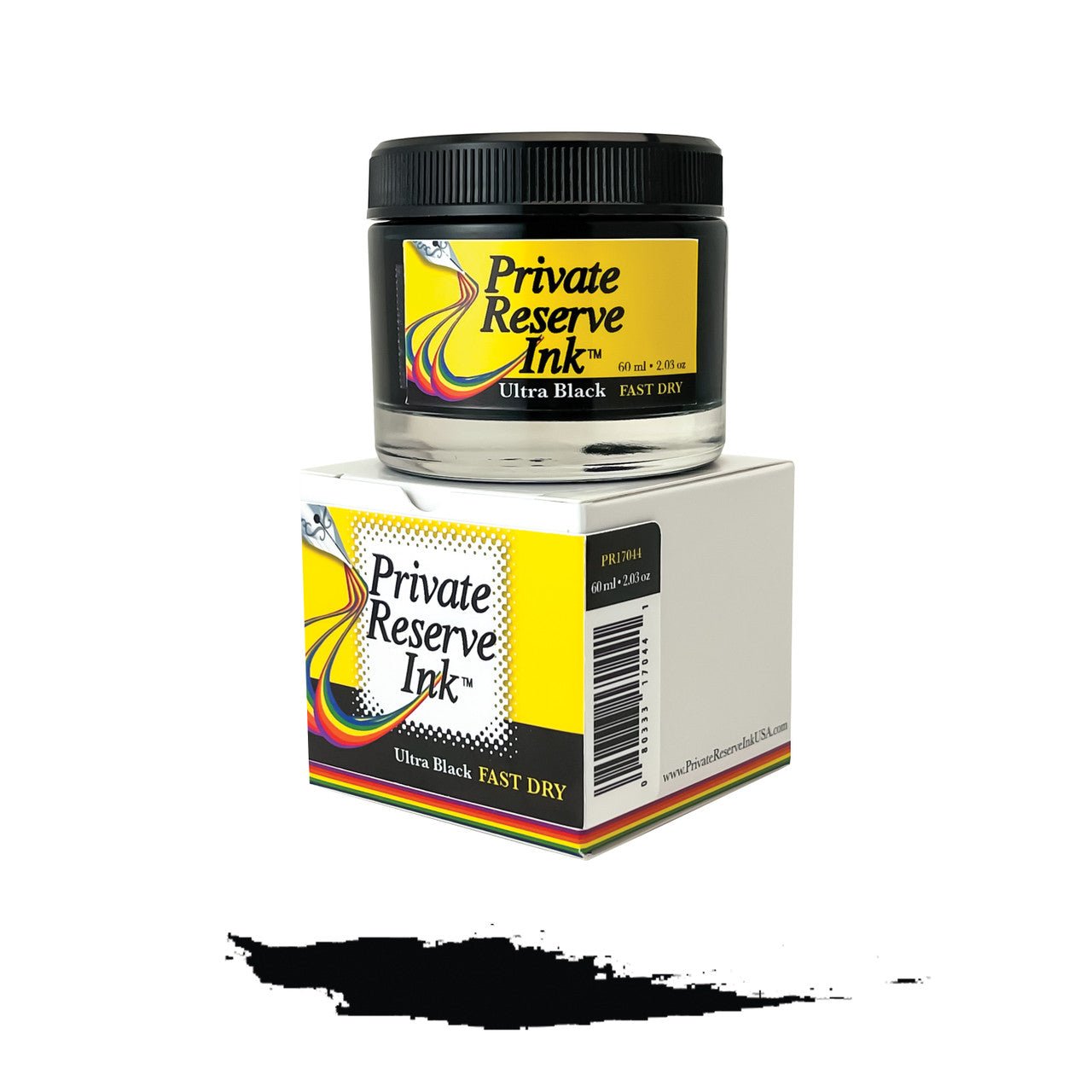 Private Reserve Fast Dry Ink Bottle - Ultra Black - 60ml - Pen Boutique Ltd