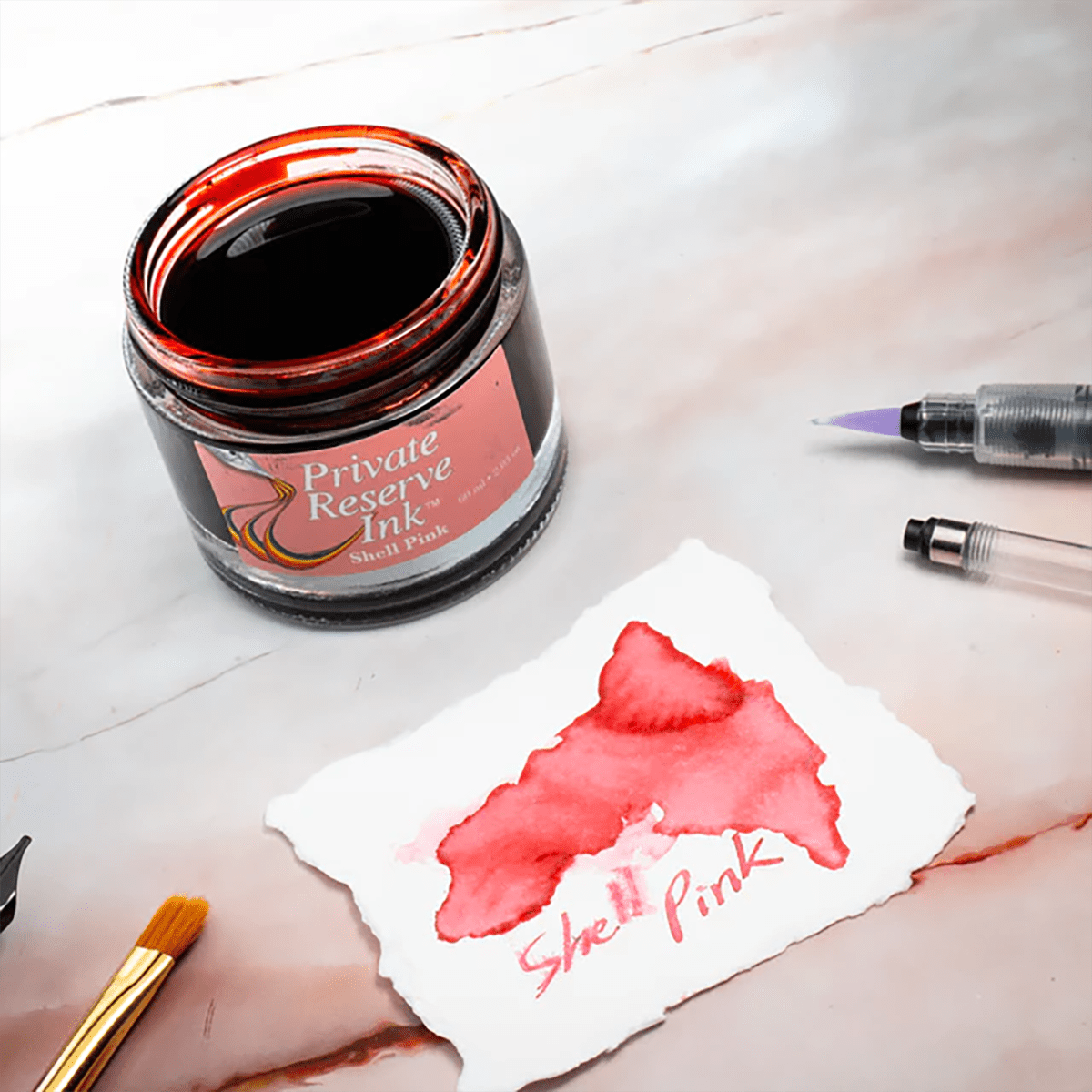 Private Reserve Ink Bottle - Shell Pink - 60ml - Pen Boutique Ltd