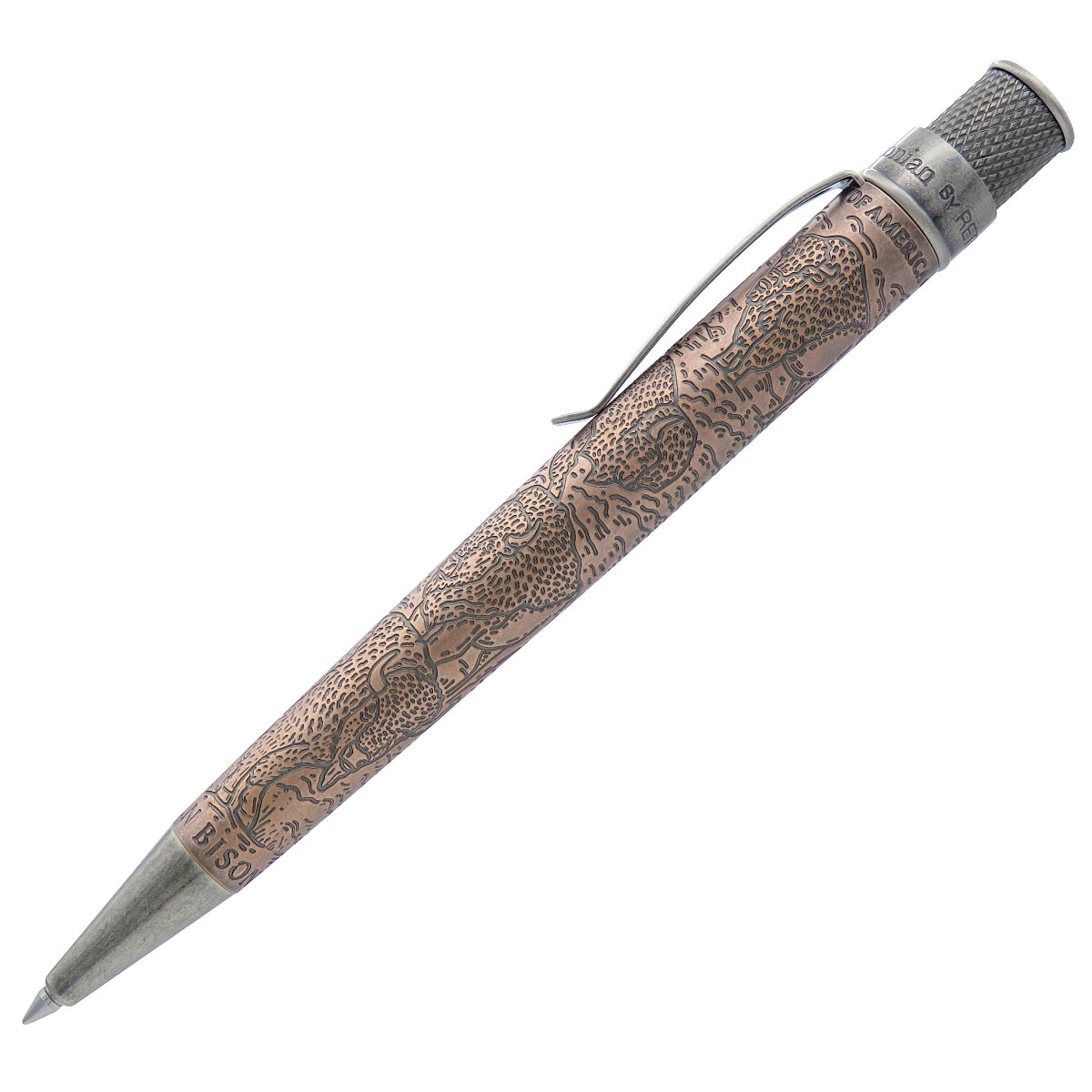 Retro 51 Smithsonian Rollerball Pen - Bison: Standing Strong (Numbered Edition)-Pen Boutique Ltd