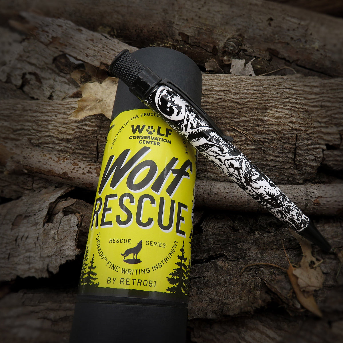 Retro 51 Tornado Ballpoint Pen - Wolf Rescue - Pen Boutique Ltd
