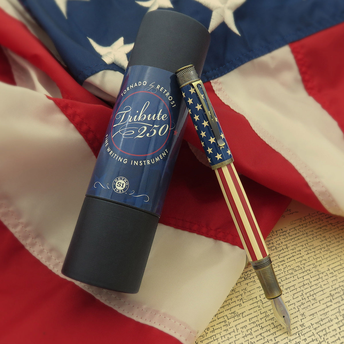 Retro 51 Tornado Fountain Pen - Tribute 250 (Limited Edition) - Pen Boutique Ltd