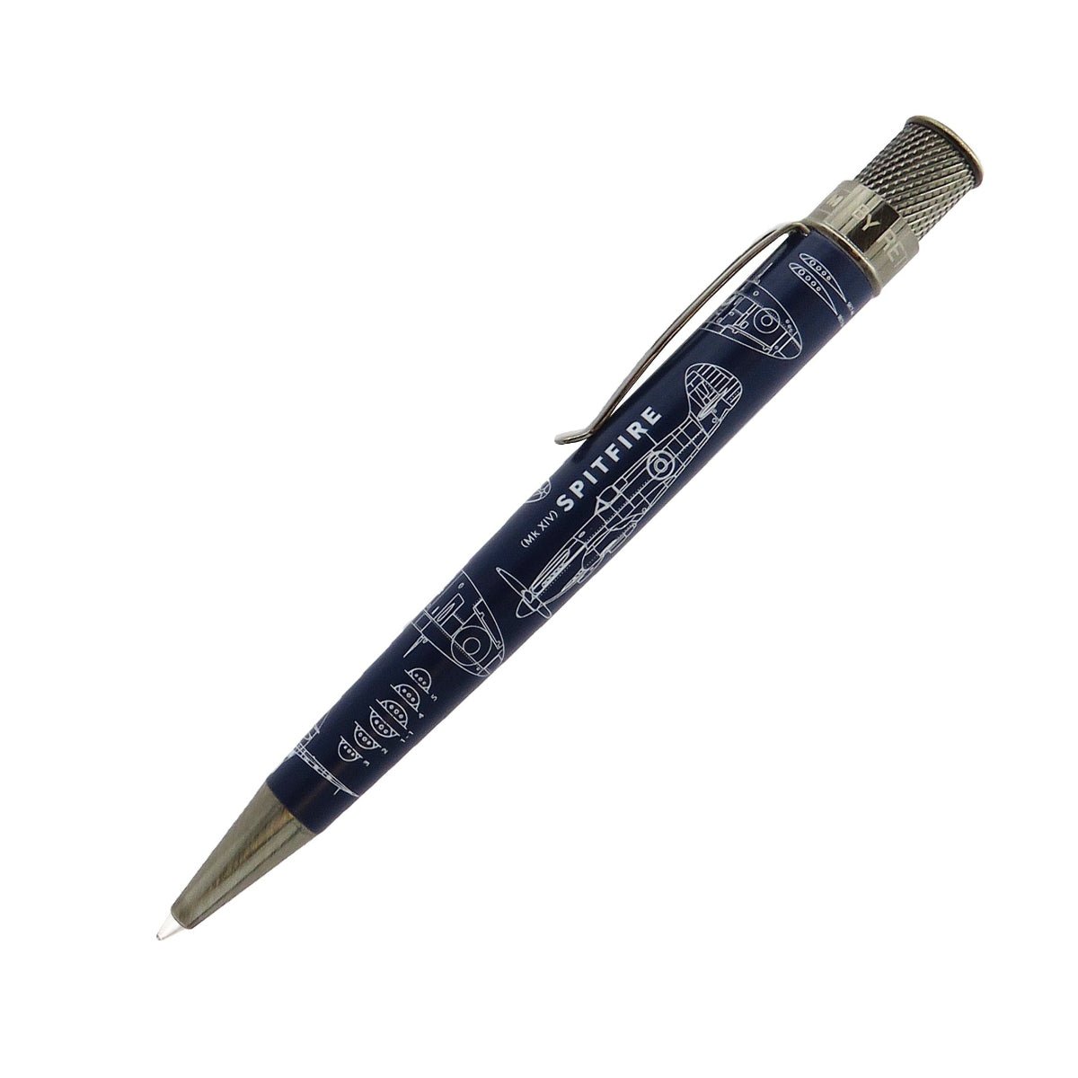 Retro 51 Tornado Imperial War Museum Rollerball Pen - Spitfire Blueprint - Pen Boutique Ltd