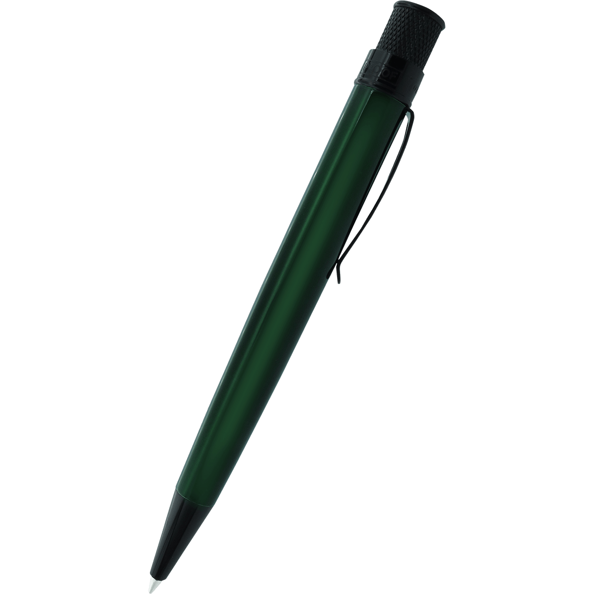 Retro 51 Tornado Stealth Lacquers Rollerball Pen - Emerald Green - Pen Boutique Ltd